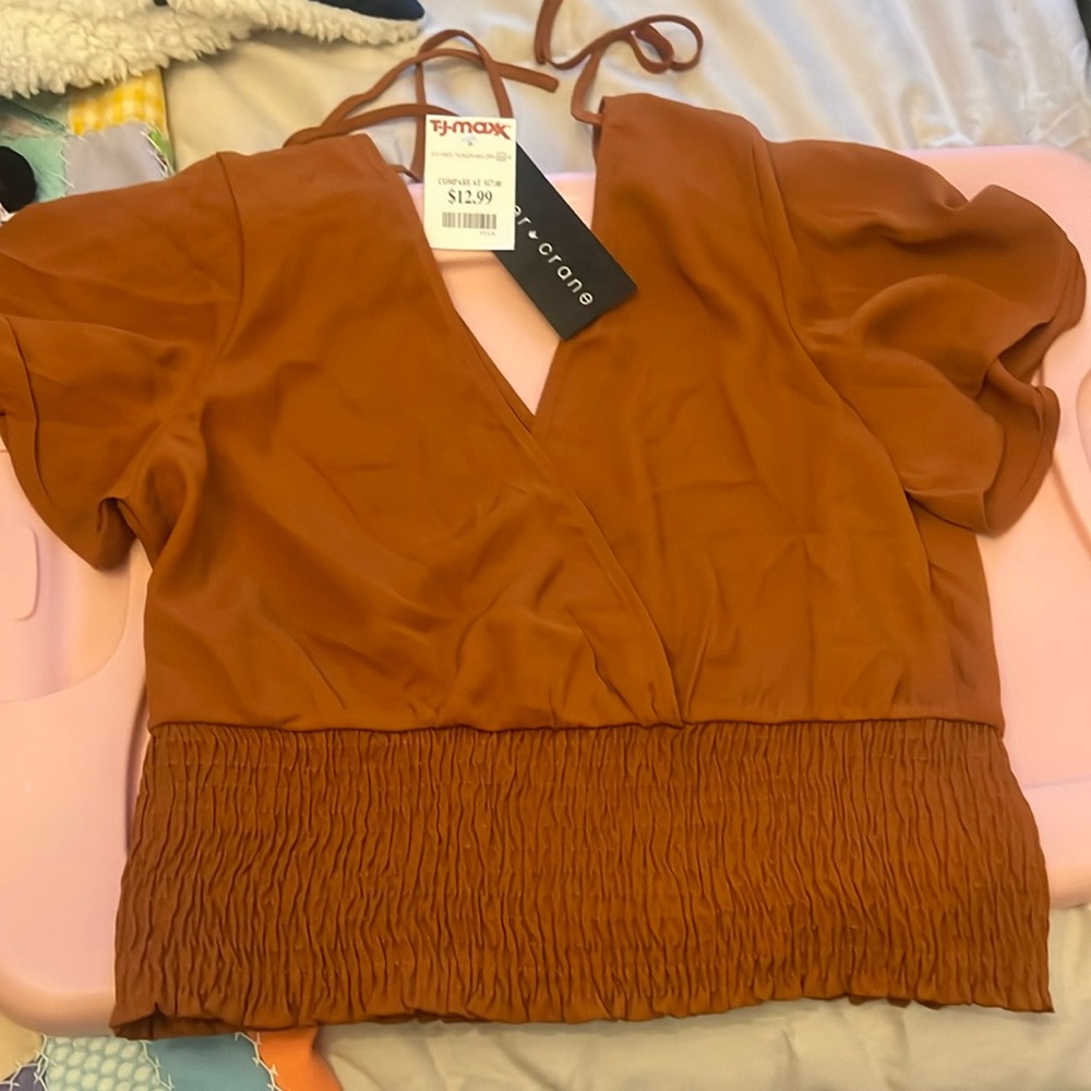 V neck crop top